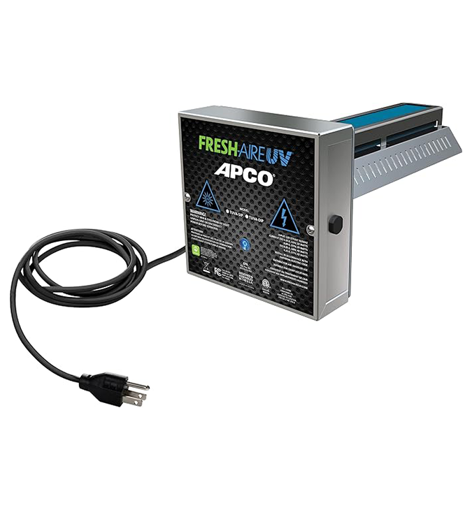 APCO Carbon Cell Matrix HVAC In-Duct UV Light Air Purifier with Pre-wired Plug